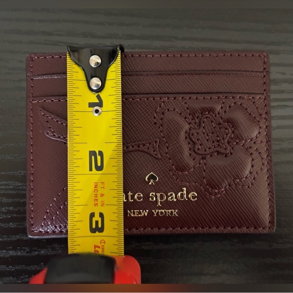 Kate Spade Plum Floral Card Holder - Picture 9 of 11